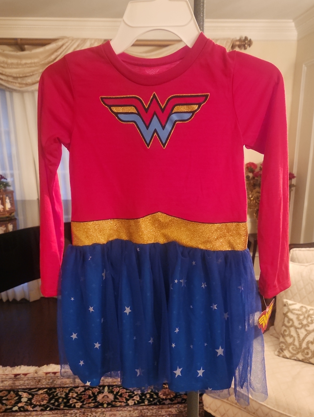 Wonder-Woman Girls' Costume Dress. New With Tags!!